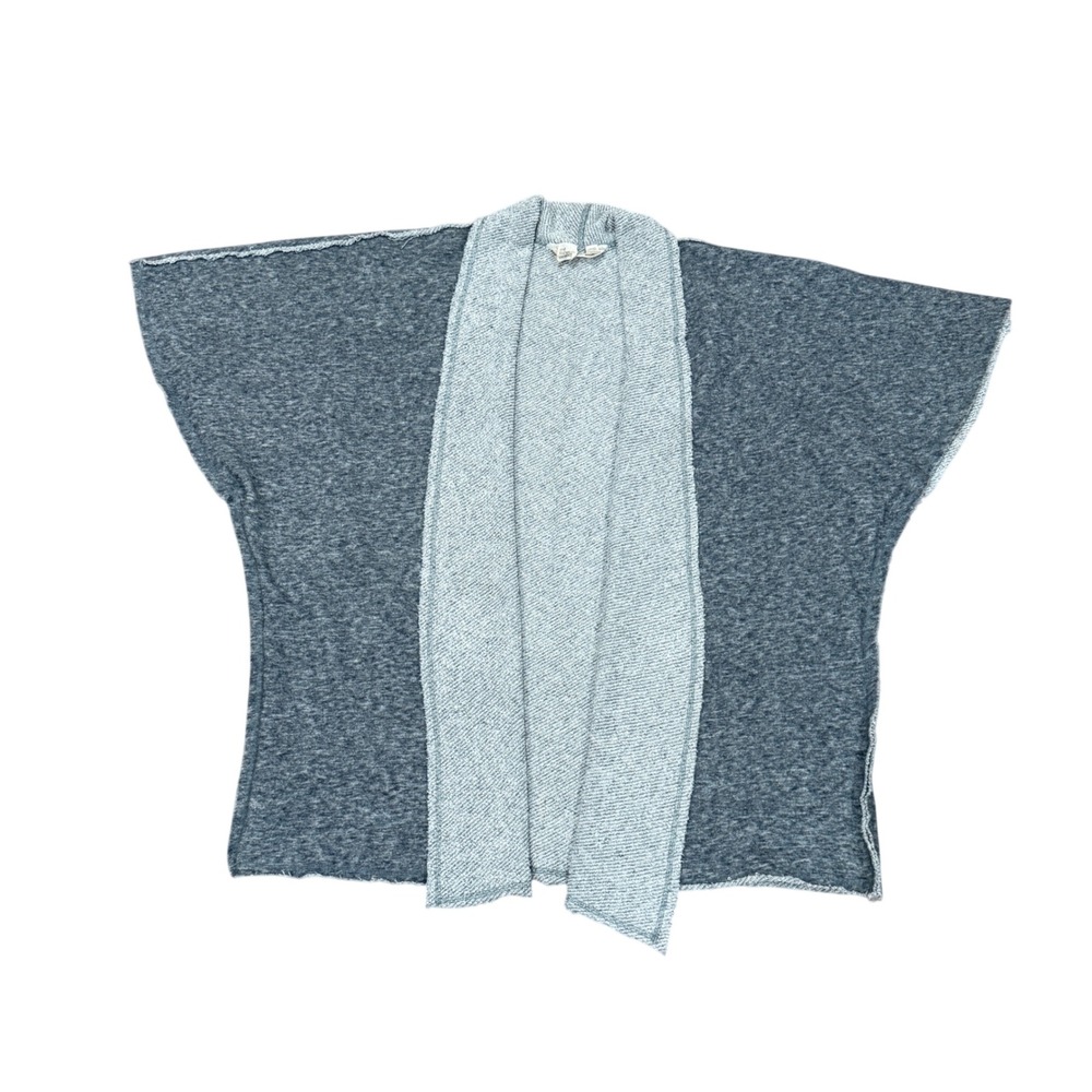 The Fisher Project Eileen‎ Fisher Grey Wool Blend Open Cardigan Kimono M/L